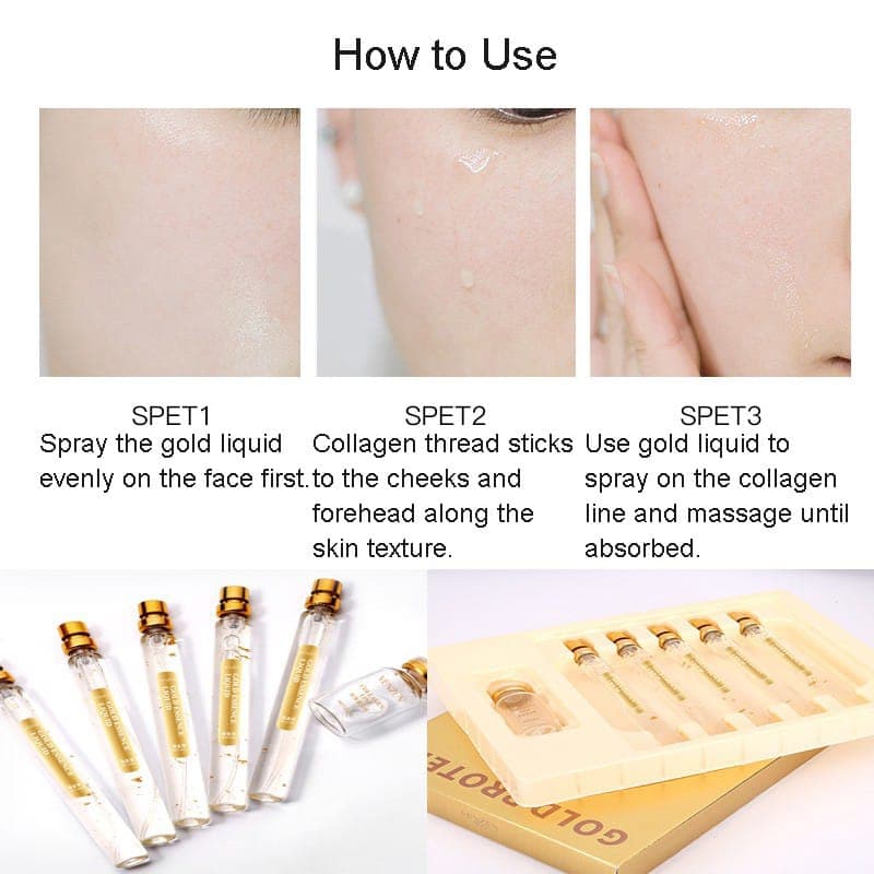VEZE Protein Peptide Essence Firming Skin Anti-wrinkles Skin Care Golden Pr